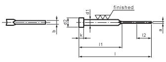 Inch-Hardened Flat Ejector Pins