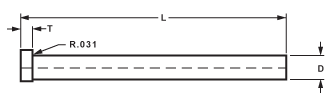 Inch-Hardened Keyed Pins