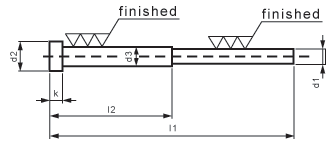 Inch-Hardened Step Ejector Pins