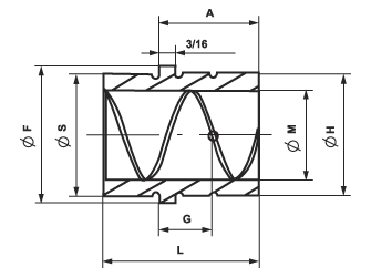 Guided Ejector Bushing Bronze Plated